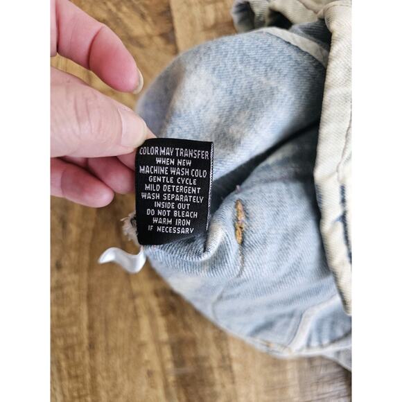 Marithe Francois Girbaud Denim Jean Jacket Women's Size M White Wash Y2K - Picture 13 of 13